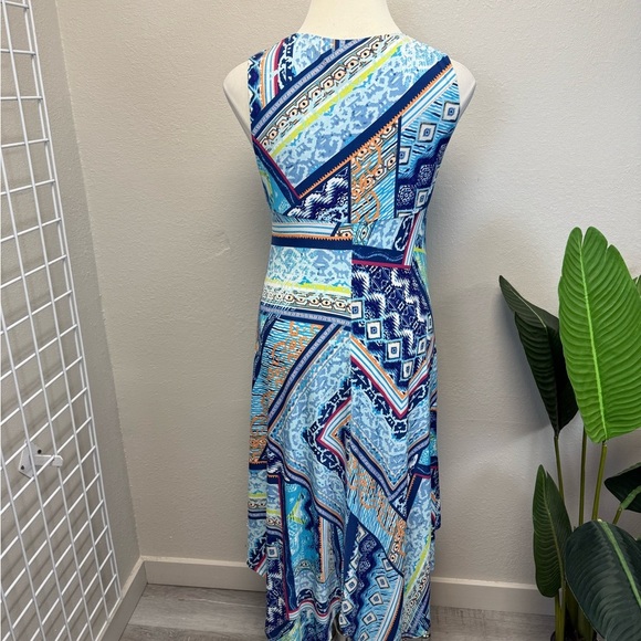 Chico’s Multicolor Asymmetrical Dress - New - Size 12 - Picture 2 of 4